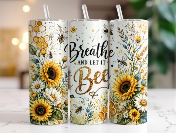 Breathe and Let It Bee Floral Tumbler: A Designer's Review