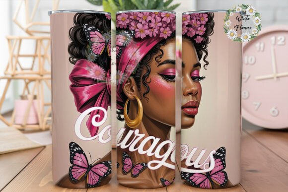 Courageous Afro Pink Floral Tumbler: A Designer's Review