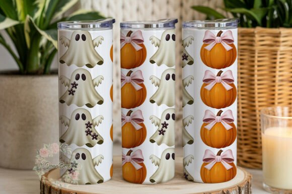 Cute Halloween Ghosts Pumpkins Tumbler: A Designer's Review