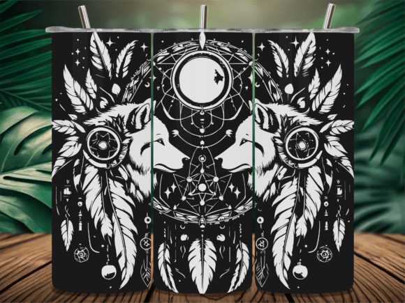 Dreamcatcher Howling Wolf Tumbler: A Designer's Review
