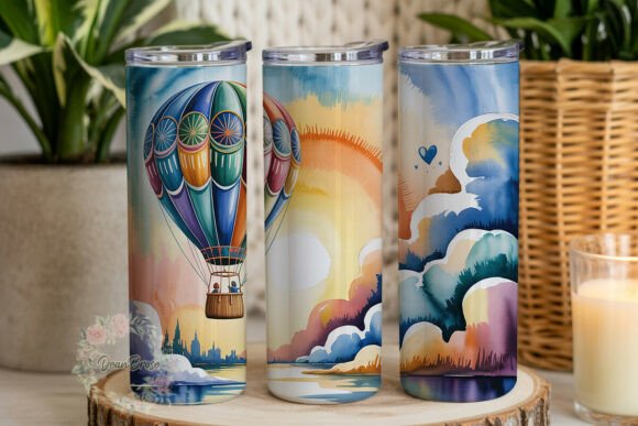 Dreamy Sky Balloon 20oz Tumbler Wrap Review