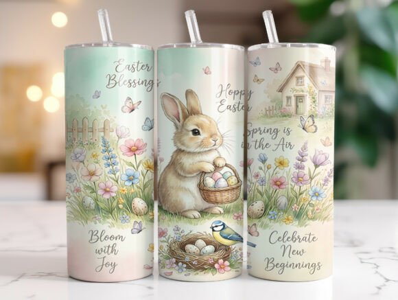 Easter Bunny Basket Spring Quote Tumbler Design Review