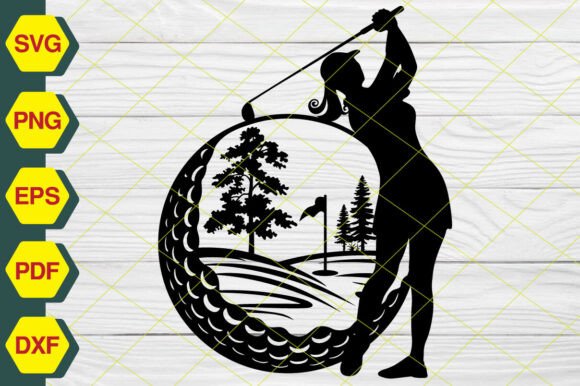 Golfing, Golf Lady Ball SVG EP-253: A Designer's Review