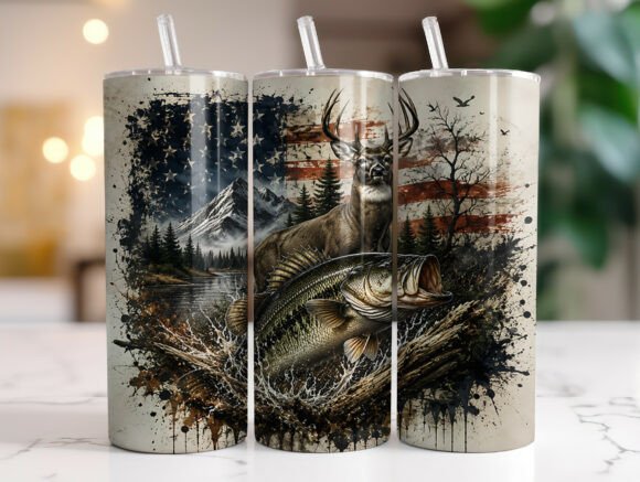 Hunting and Fishing Patriotic Tumbler: A Designer's Review
