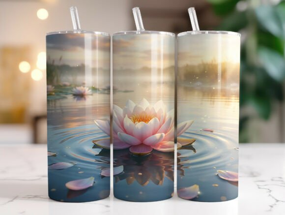 Lotus Flower Water Ripple Tumbler Wrap Review