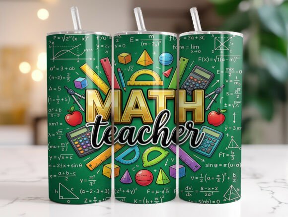 Math Teacher Tumbler PNG: A Designer's Review
