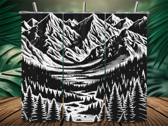 Nature Mountain Range Art Tumbler: A Designer's Review