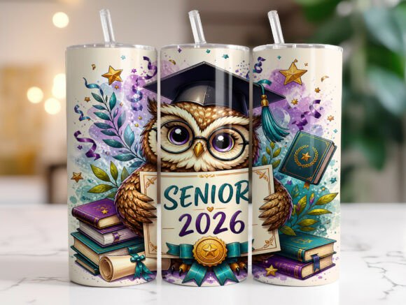 Owl Graduation Senior 2026 Tumbler Wrap Review