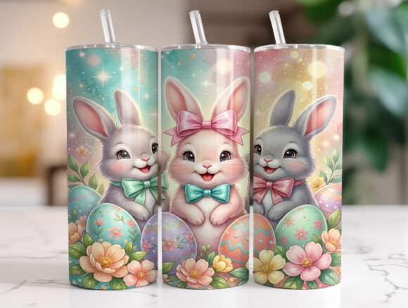 Pastel Spring Bunny 20oz Tumbler Wrap: A Designer's Review