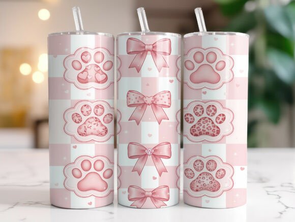 Pink Coquette Bow Dog Mom Tumbler Wrap Review
