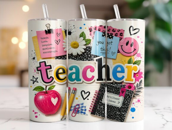 Retro Teacher 20oz Skinny Tumbler Wrap Review