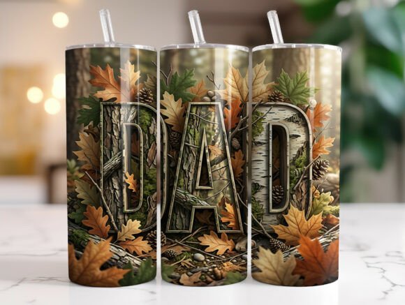 Review: Camouflage Dad 20 Oz Tumbler Wrap PNG for Makers