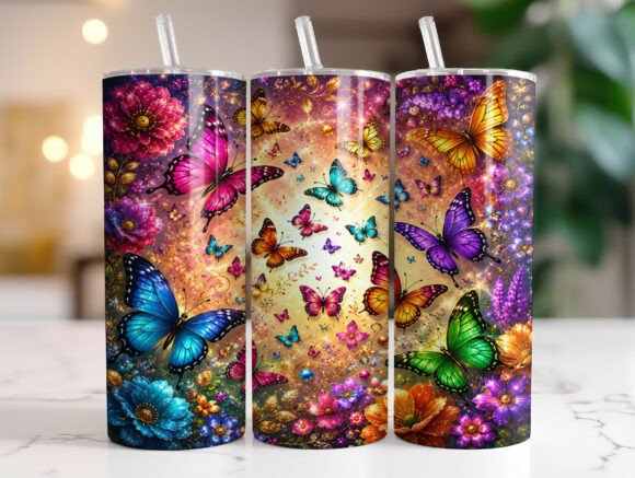 Review: Colorful Butterfly Floral Tumbler Wrap for Stitchers