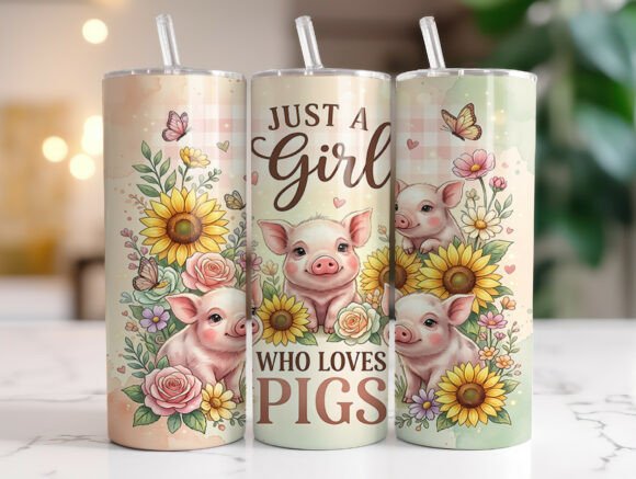 Review: Just a Girl Who Loves Pigs Tumbler Wrap Design