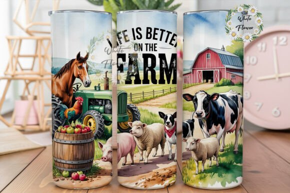 Rustic Farm Animals 20oz Tumbler Wrap Review