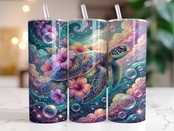 Sea Turtle Hibiscus 20oz Tumbler Wrap: A Designer's Review