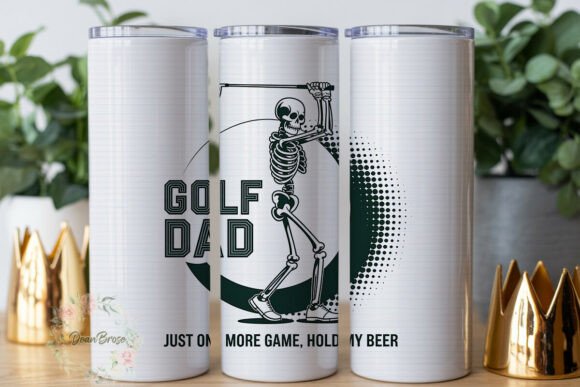 Skeleton Golf Dad 20oz Tumbler Wrap Review