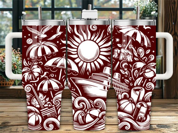 Summer Sun Ocean Trip 40oz Laser Tumbler Review