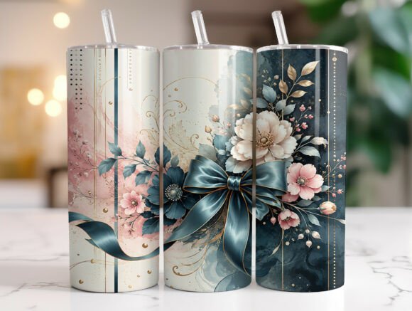 Teal Pink Coquette Floral 20oz Tumbler Review