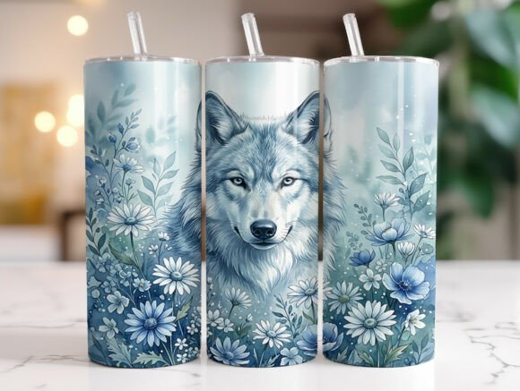 Wolf and Wildflowers 20oz Tumbler Wrap Review